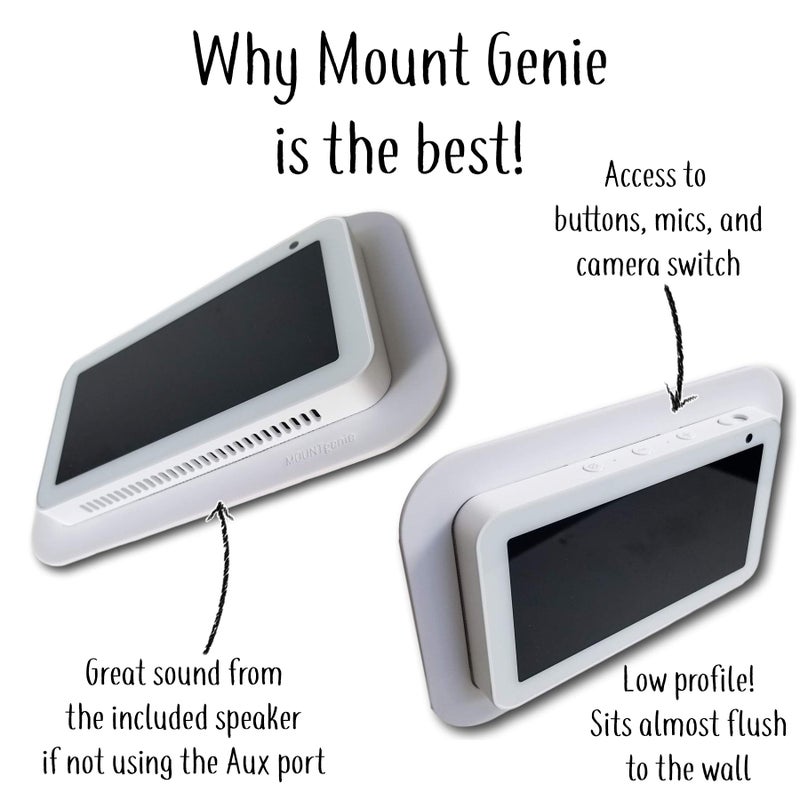 Mount Genie Simple Built-in Show 5 (Gen 1 and Gen 2) Wall Mount: The Perfect Smart Home Command Center | PoE Option Available | Designed in The USA - Image 2